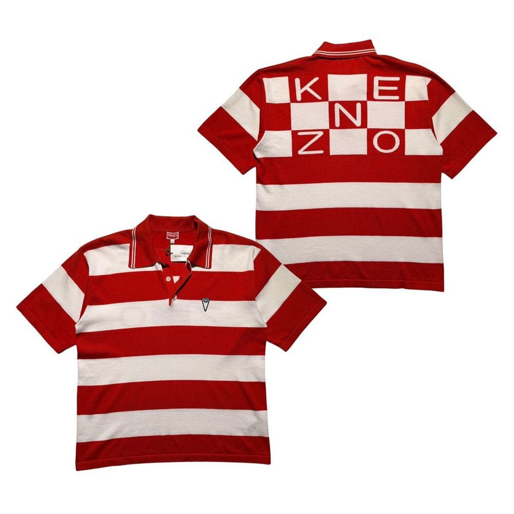 $465 knit logo polo shirt